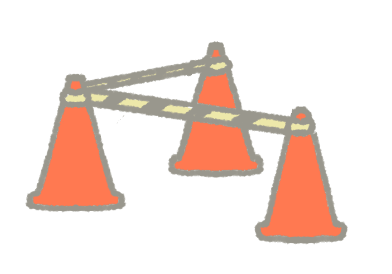 三角コーンのイメージイラスト