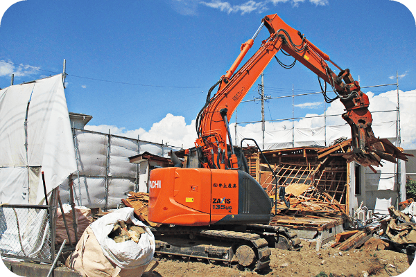 解体工事の写真
